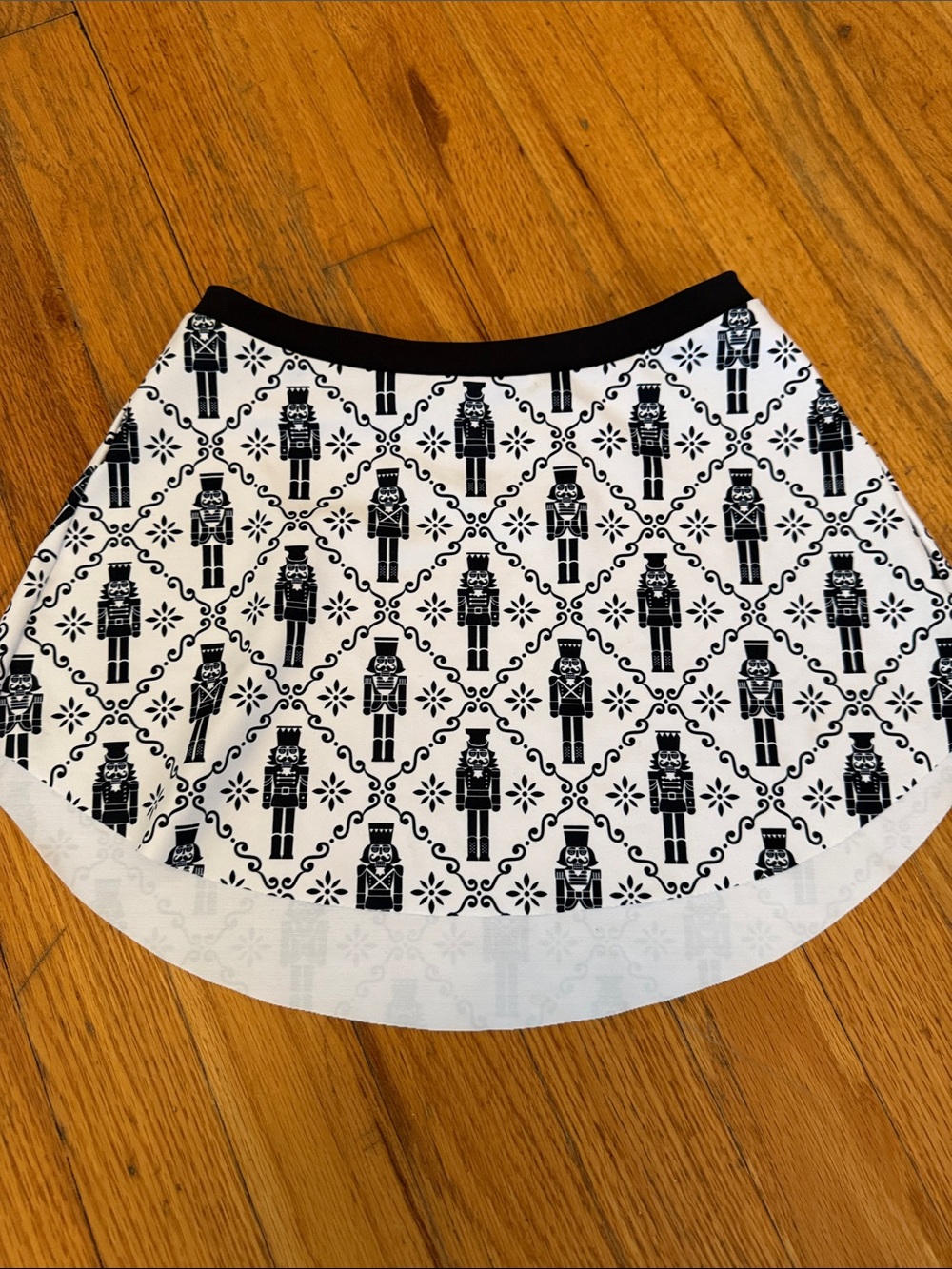 Eleve Dancewear Black & White Nutcracker Print Skirt